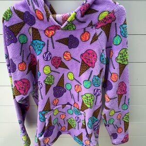 Kids Fuzzies Pajamas Nightgown - Purple by Confetti
